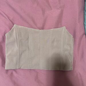 Tiger Mist Tan Corset Top